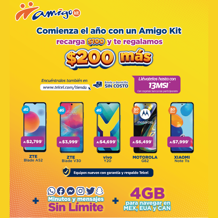 estrena los mejores equipos con amigo kit.- Blog Hola Telcel
