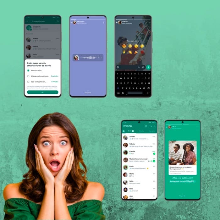 Los estados de WhatsApp ahora pueden subirse como notas de voz, reacciones y más.-Blog Hola Telcel