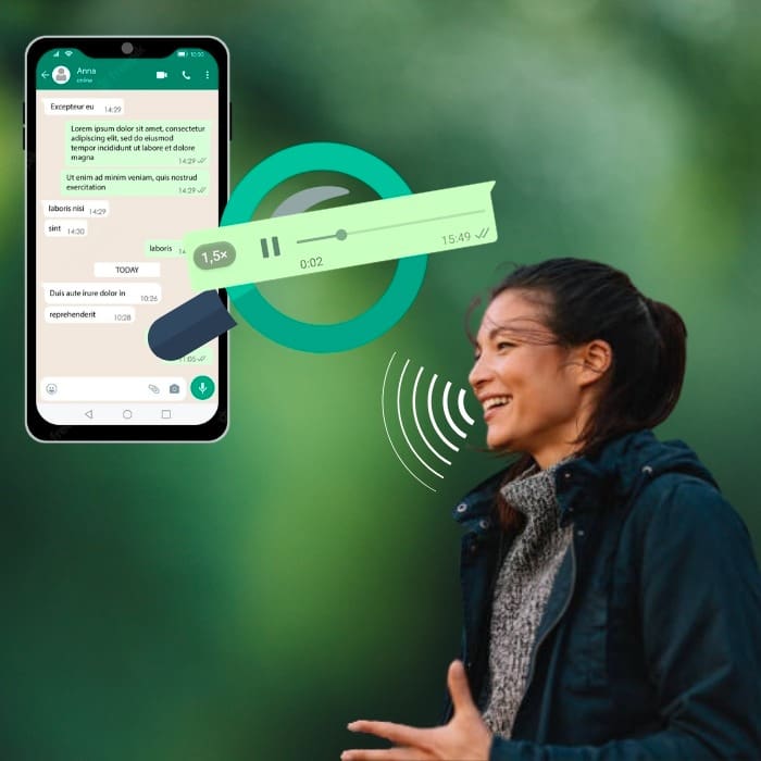WhatsApp- así podemos enviar notas de voz sin tener que tocar el celular.-Blog Hola Telcel