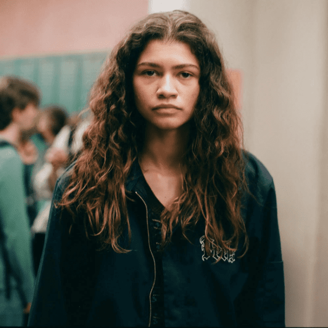 Zendaya interpretando a Rue en el set de 'Euphoria'. La temporada tres fue retrasada. Blog Hola Telcel.