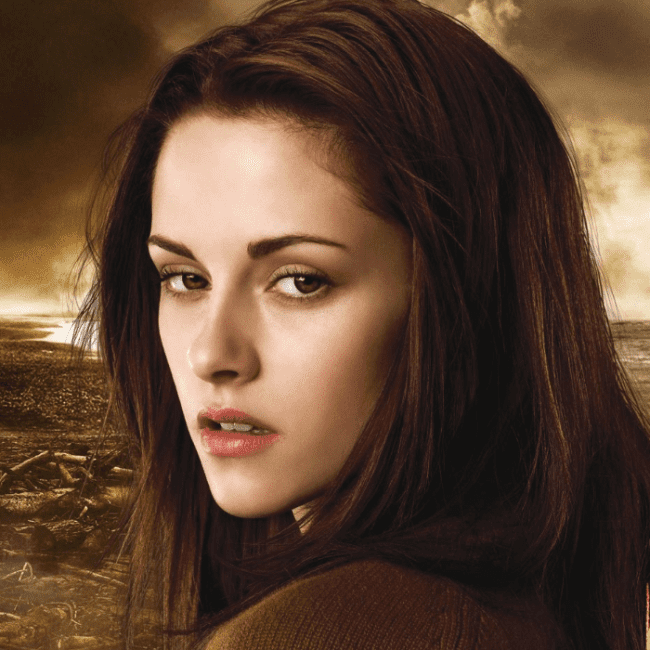 Kristen Stewart como Bella Swan viendo cómo volverá a ser una vampiresa en 'Flesh of the Gods'.-Blog Hola Telcel.