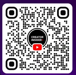 Código QR de Creators Insiders de YouTube.- Blog Hola Telcel