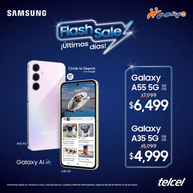 Aprovecha los descuentos imperdibles en los Samsung Galaxy A35 5G y Galaxy A55 5G.- Blog Hola Telcel