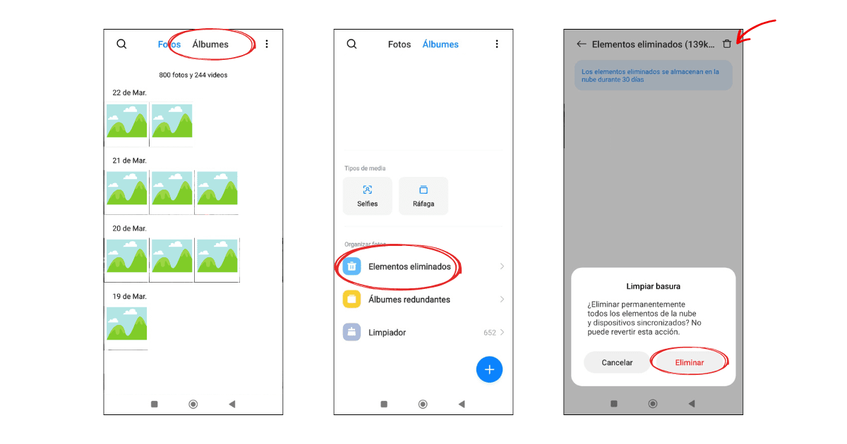Cómo vaciar la papelera de la Galería de MIUI.- Blog Hola Telcel