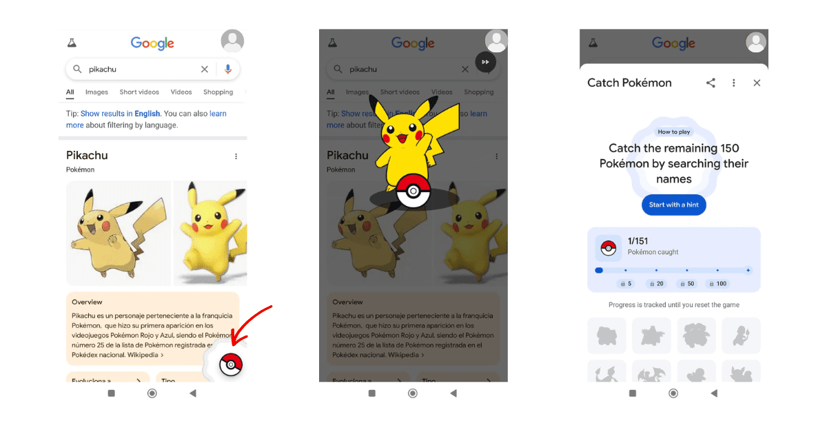 Cómo acceder al juego oculto de Pokémon en Google.- Blog Hola Telcel