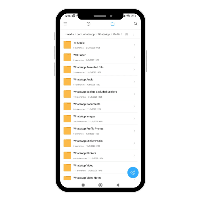 Subcarpetas de WhatsApp.- Blog Hola Telcel