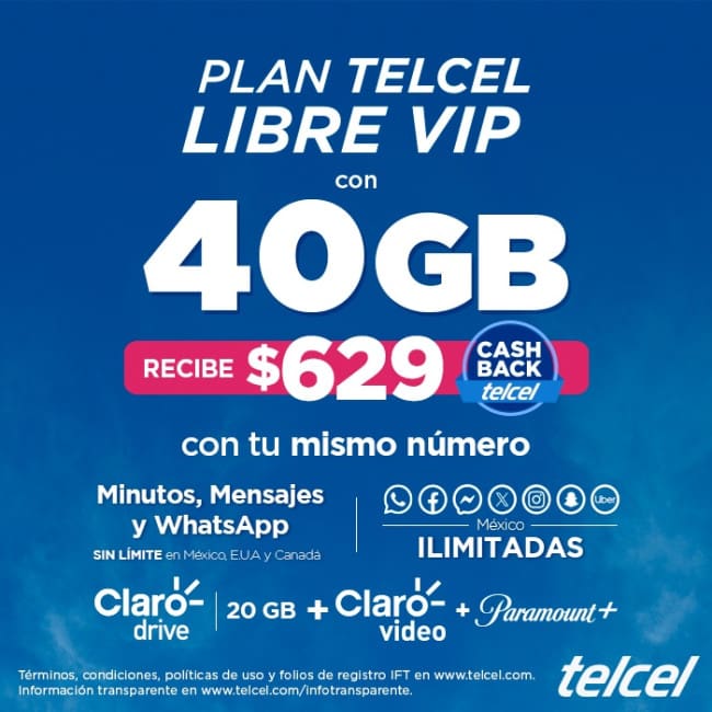 Conoce todo sobre el Plan Telcel Libre VIP.- Blog Hola Telcel