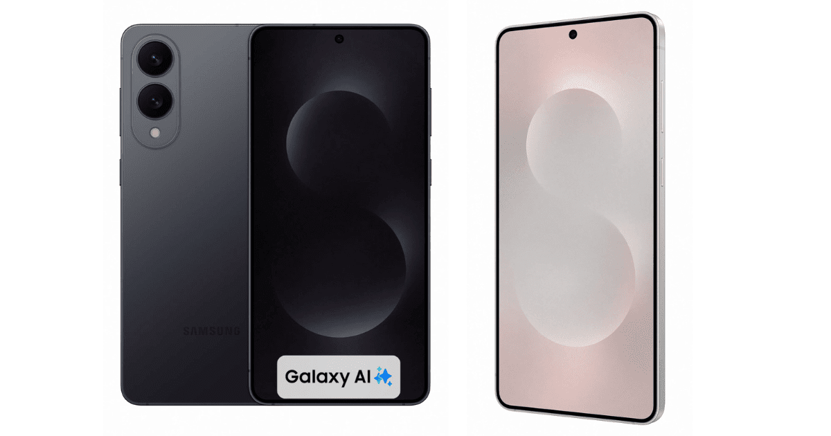 Foto del Samsung Galaxy S25 Edge en color negro y panorámica en gris.- Blog Hola Telcel 