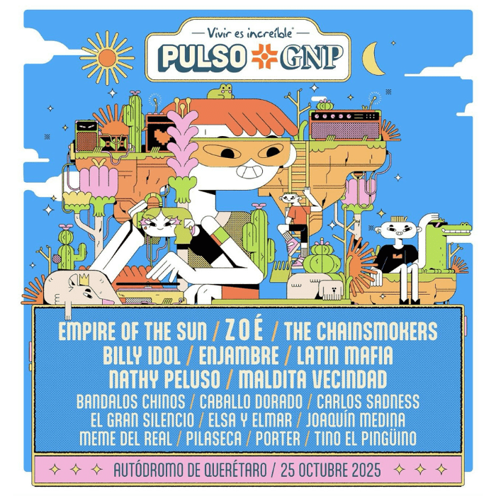 Cartel completo del festival Pulso GNP.- Blog Hola Telcel