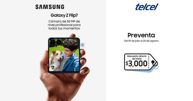 Llévate los nuevos Samsung Galaxy Z Fold7 y Z Flip7 con la Preventa de Telcel.- Blog Hola Telcel