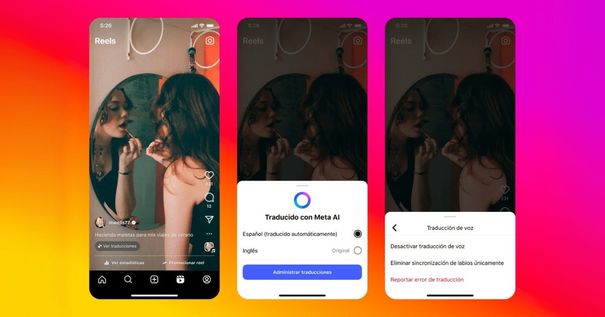 Configuración para usar la traducción de Meta AI.- Blog Hola Telcel