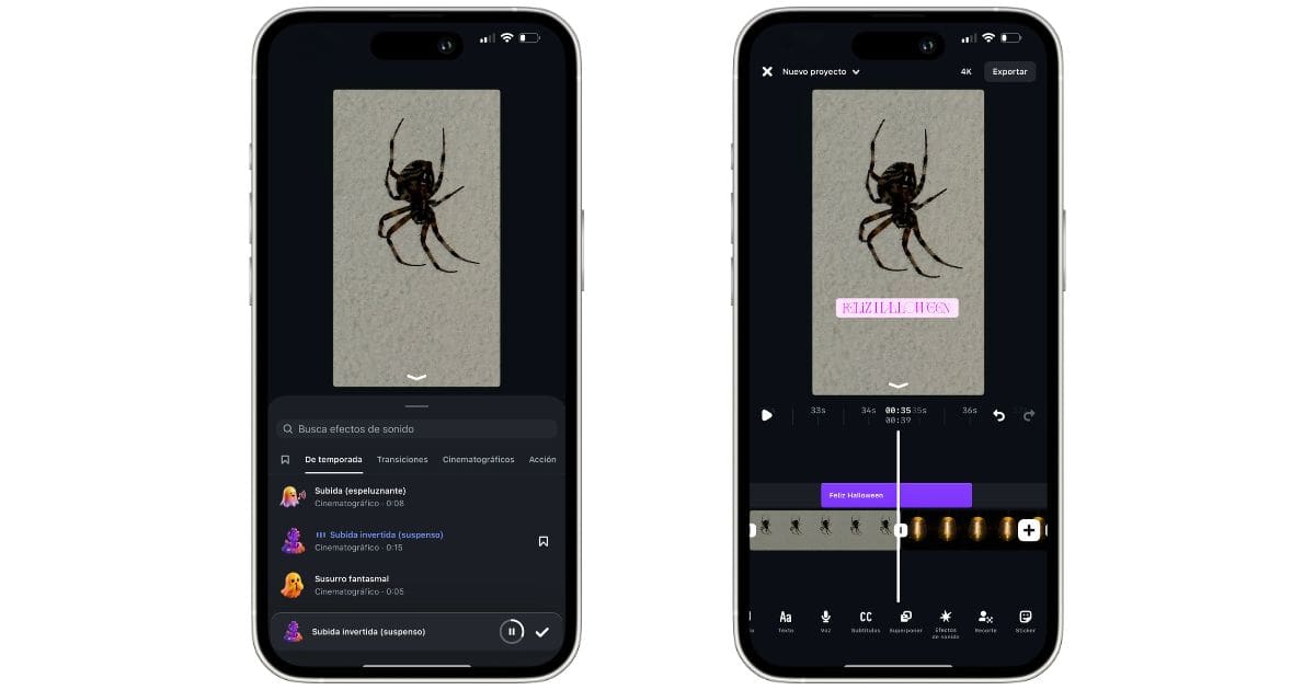 Agrega sonidos y estilos de Halloween con las novedades de Edits.- Blog Hola Telcel