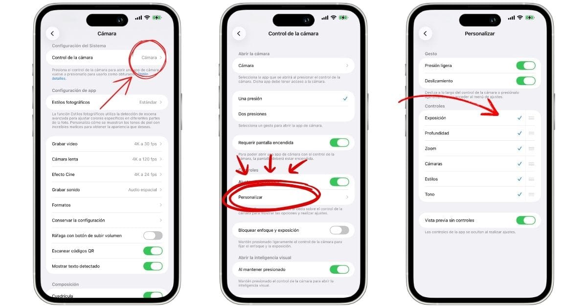 Configuración del Control de la Cámara para iPhone.- Blog Hola Telcel
