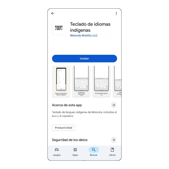 Teclado de idiomas indígenas en la Play Store.- Blog Hola Telcel