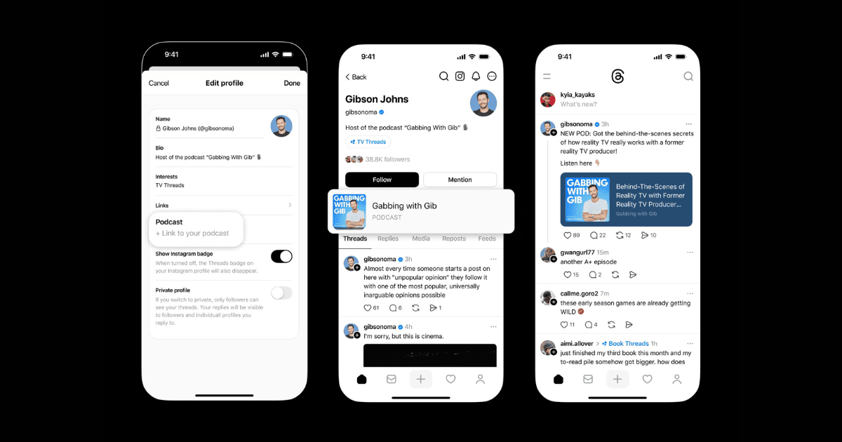 Nueva función para compartir podcast en Threads.- Blog Hola Telcel