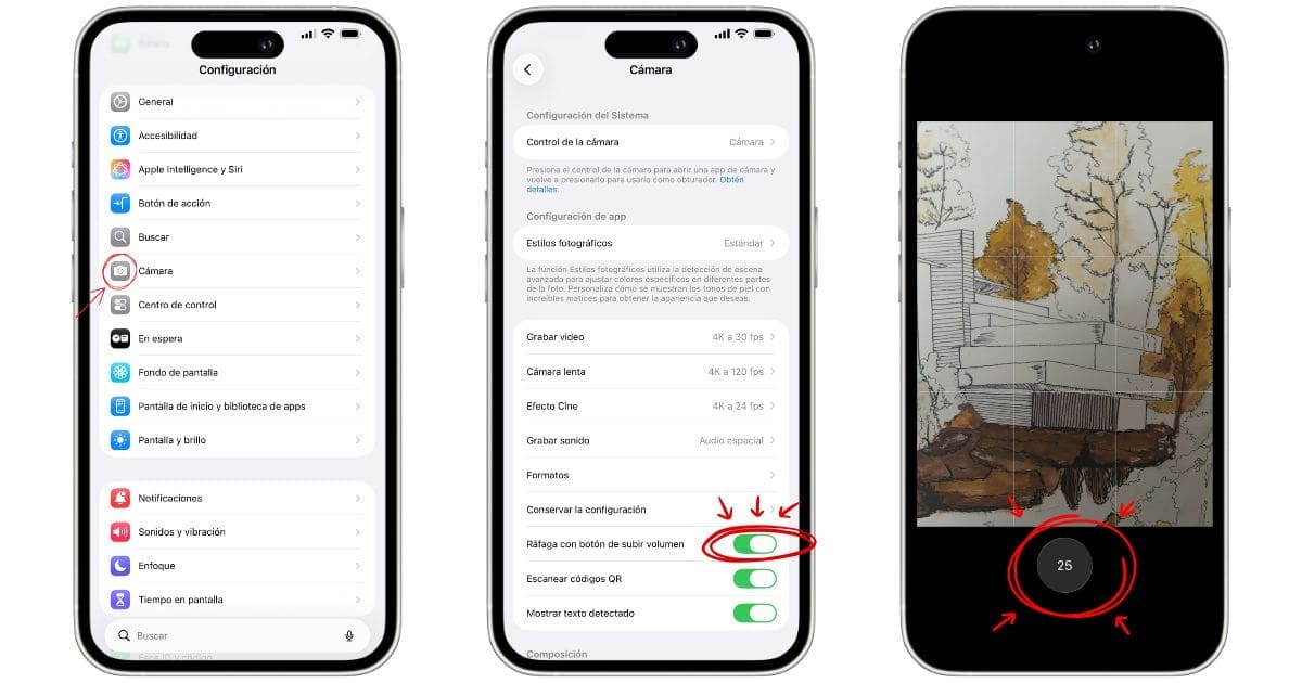 Ajustes de cámara para tomar ráfaga y video rápidamente.- Blog Hola Telcel