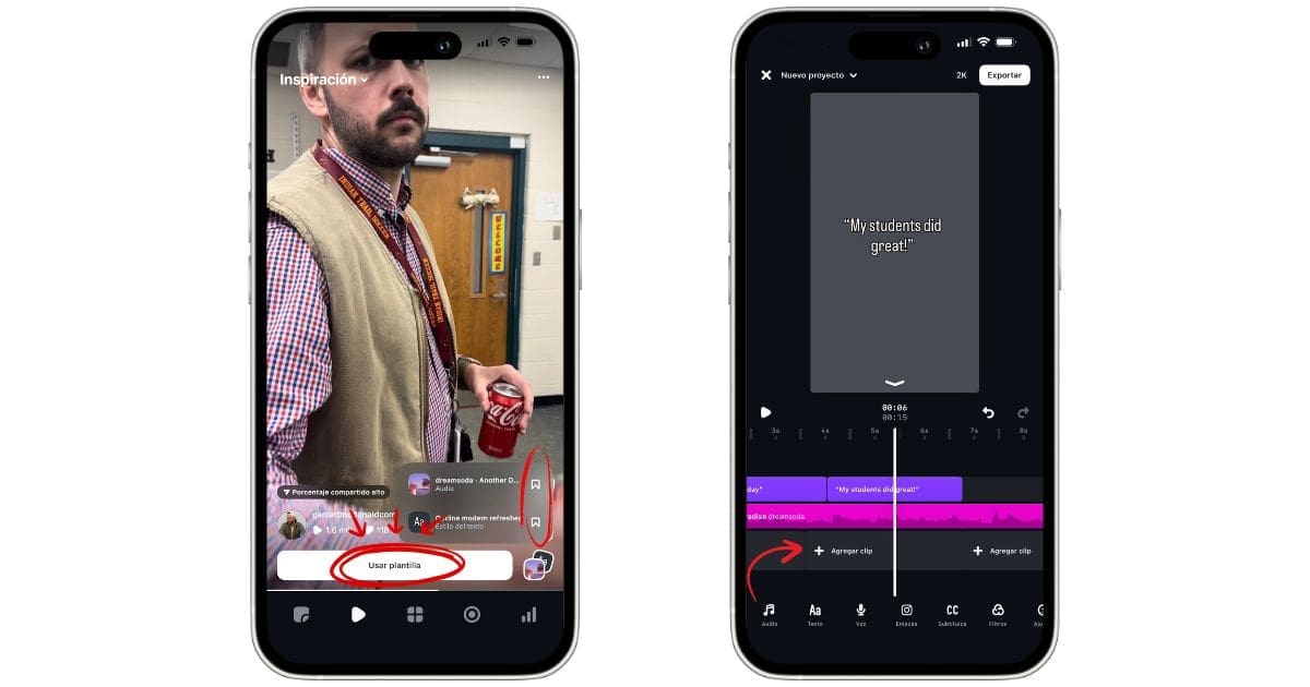 Cómo usar plantillas en Edits paso a paso.- Blog Hola Telcel