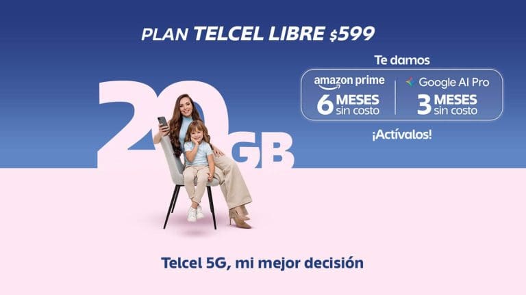 Plan Telcel Libre $599 para mamá